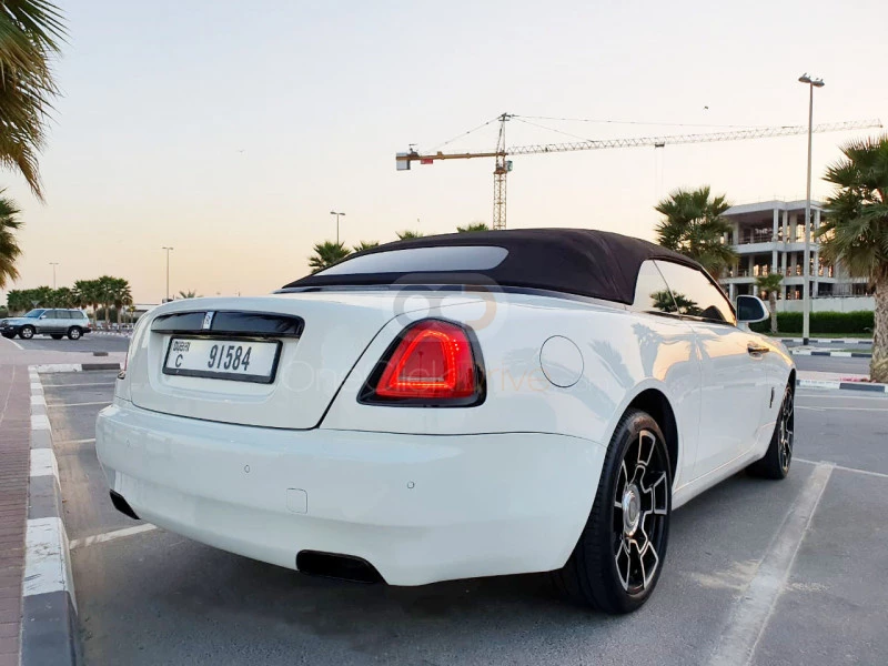 White Rolls Royce Dawn 2017 for rent in Dubai 9