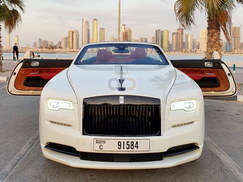 White Rolls Royce Dawn 2017 for rent in Dubai 8