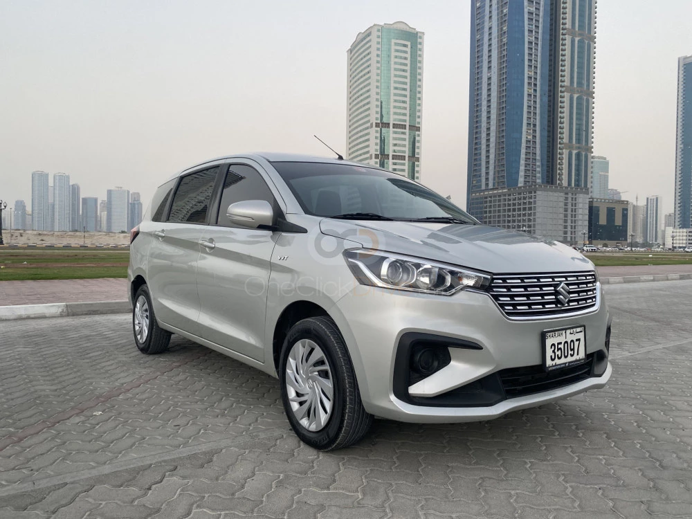 Silver Suzuki  Ertiga 2019 for rent in Sharjah 2