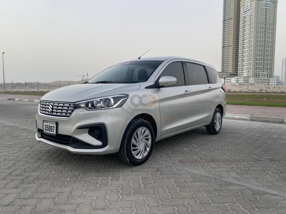 Silver Suzuki  Ertiga 2019 for rent in Sharjah 1