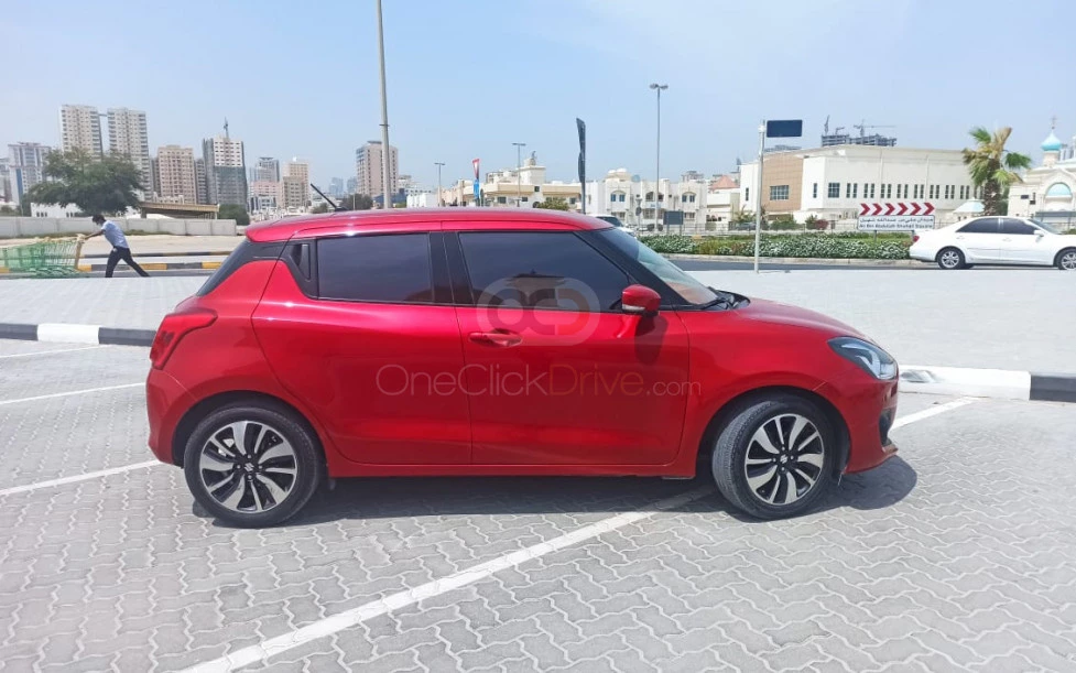 Red Suzuki Swift 2019 for rent in Sharjah 4