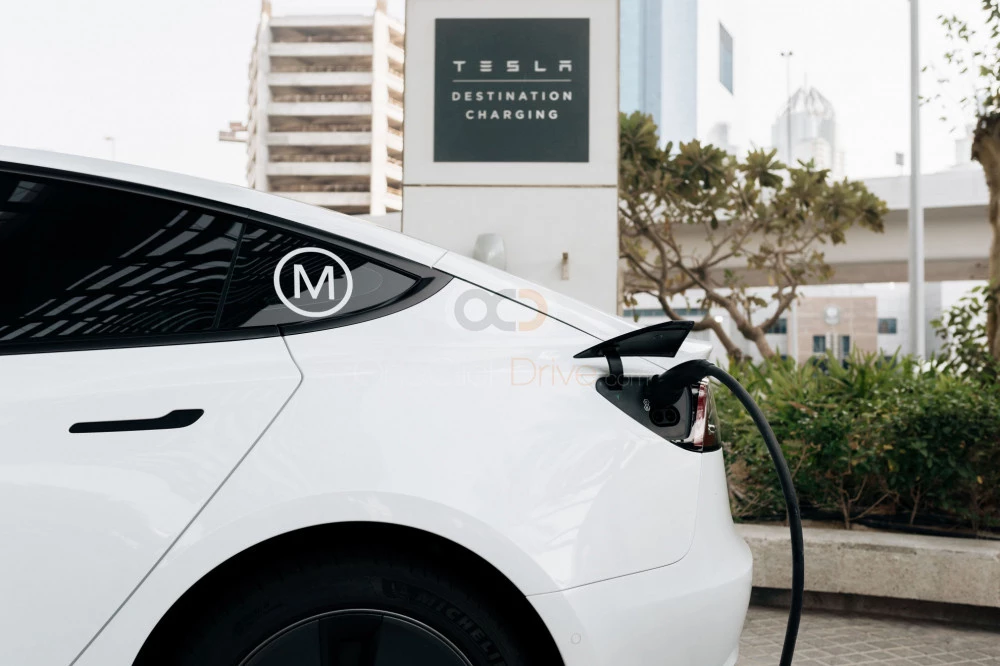 White Tesla Model 3 Standard Plus 2022 for rent in Dubai 6