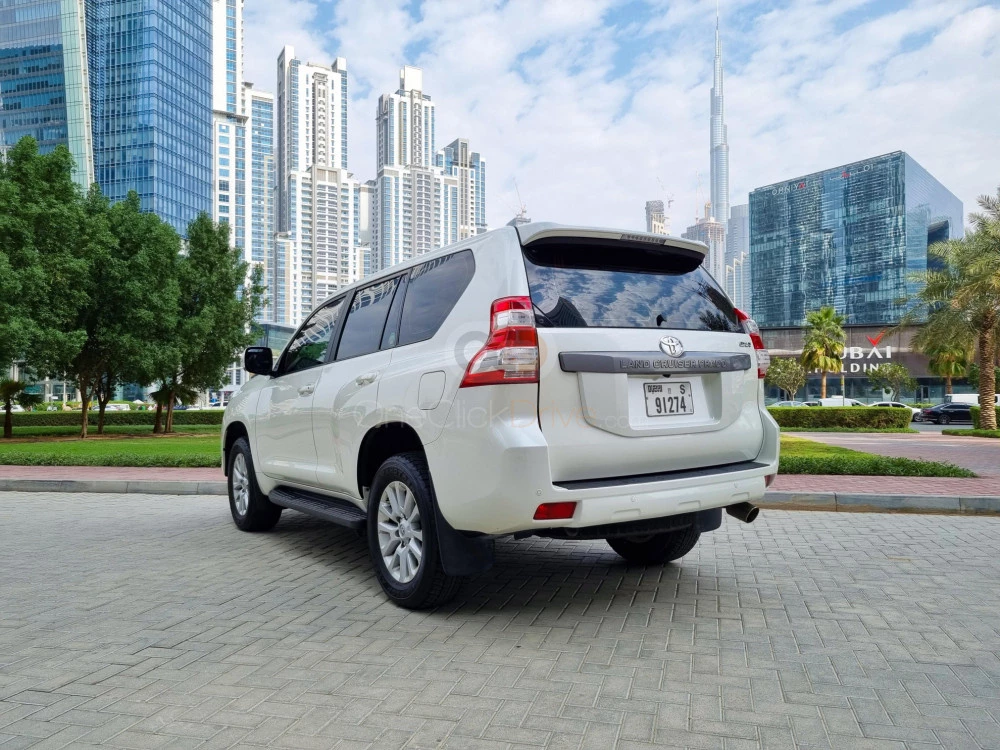 White Toyota Prado 2017 for rent in Dubai 7