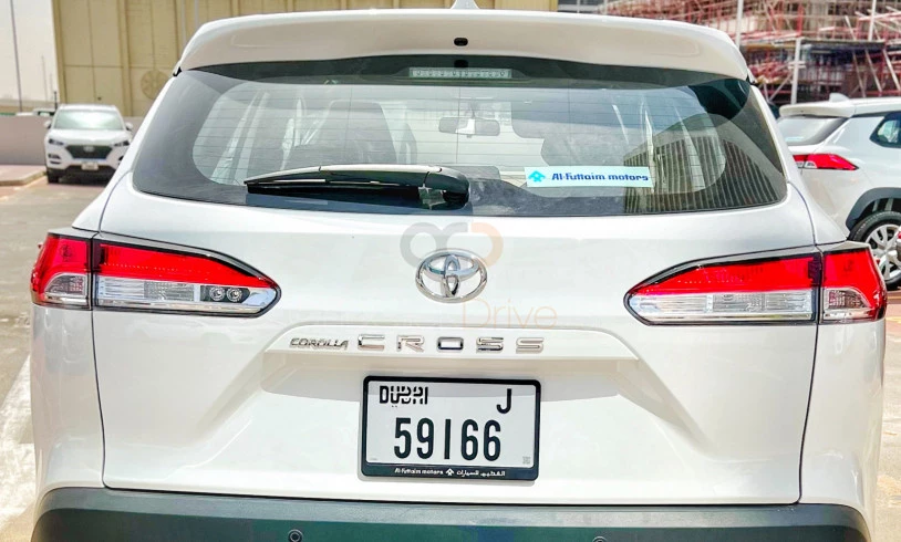 White Toyota Corolla Cross 2022 for rent in Dubai 6