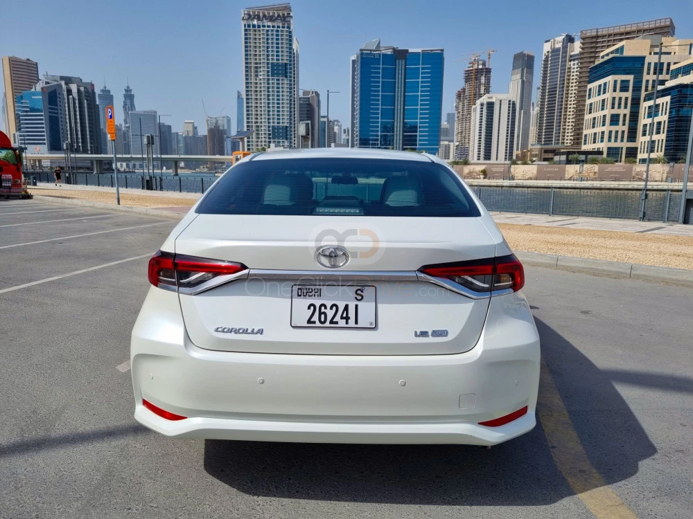 White Toyota Corolla 2021 for rent in Dubai 10