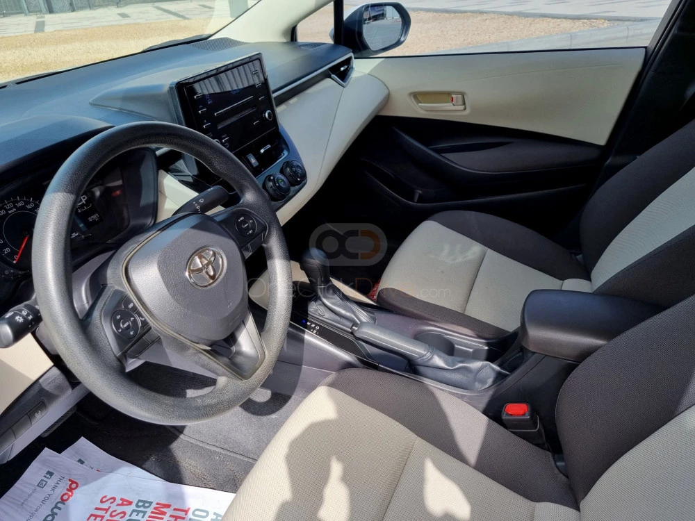 White Toyota Corolla 2021 for rent in Dubai 5