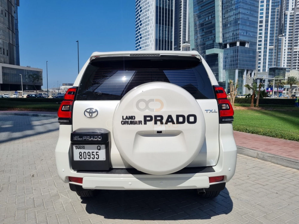 White Toyota Prado 2022 for rent in Sharjah 12
