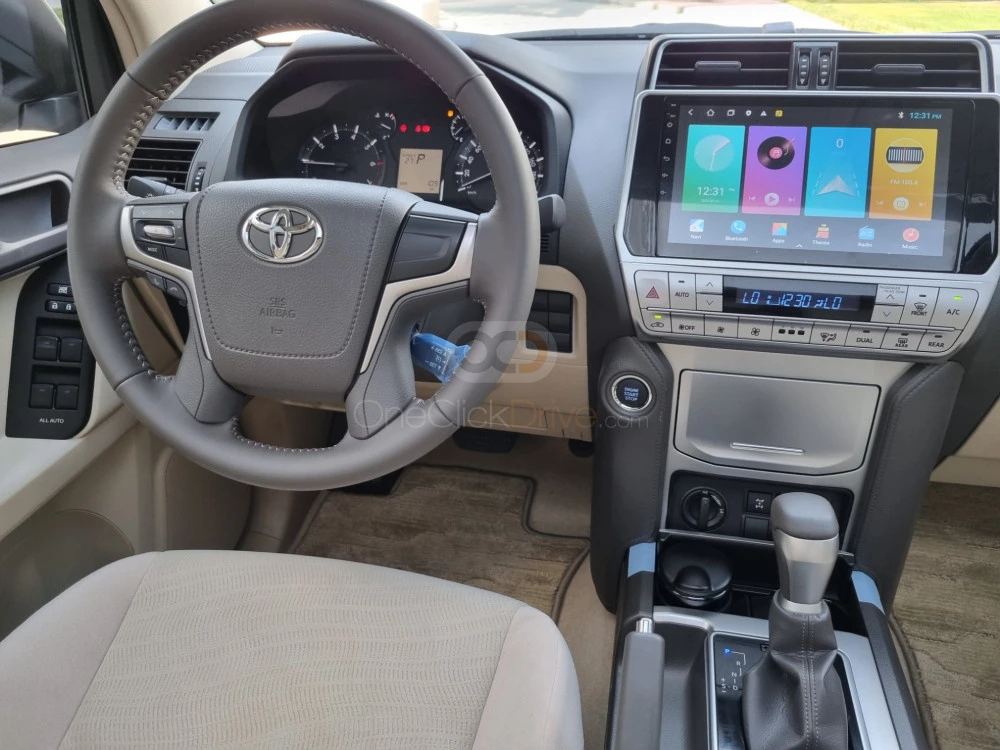 White Toyota Prado 2022 for rent in Sharjah 4