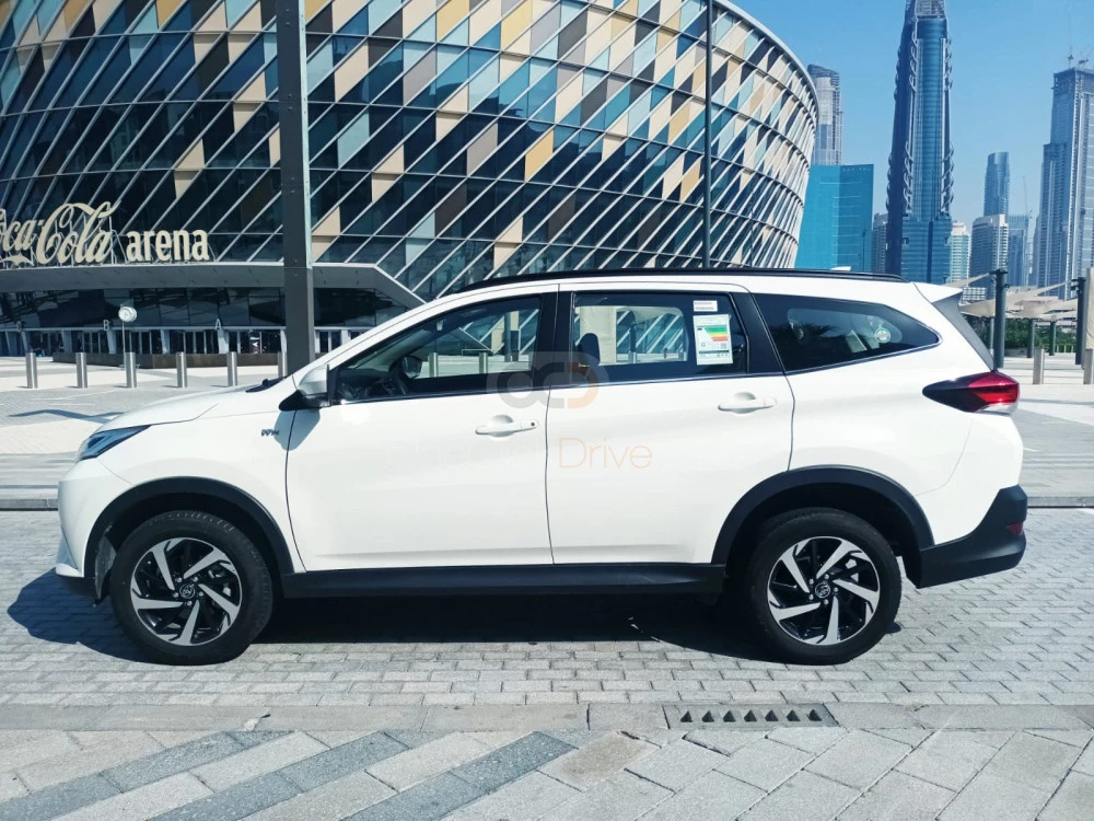 White Toyota Rush 2022 for rent in Dubai 2