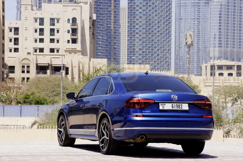 Blue Volkswagen Passat 2019 for rent in Dubai 10