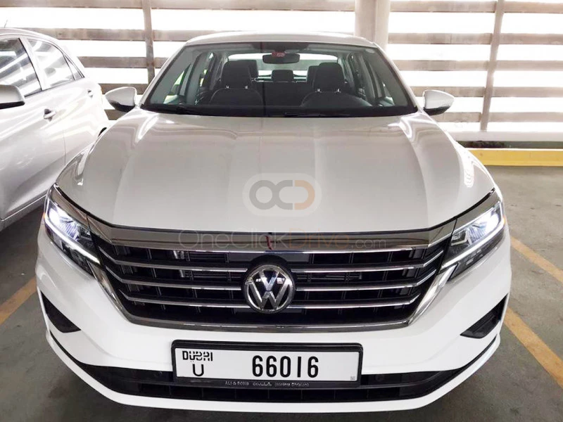 White Volkswagen Passat 2020 for rent in Dubai 5